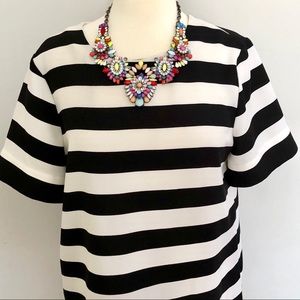 Banana Republic Rugby Stripe Crepe Top